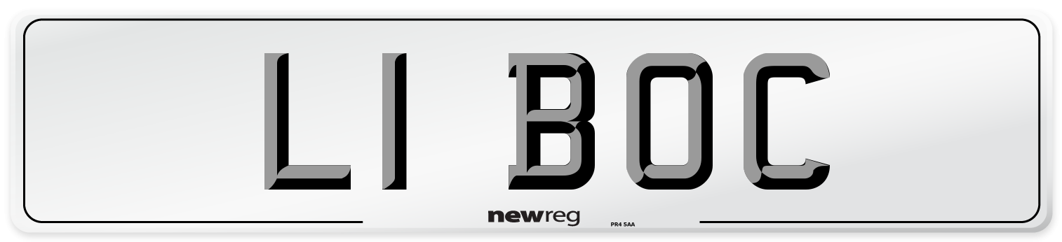 L1 BOC Number Plate from New Reg